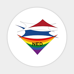 Netherlands pride flag Magnet